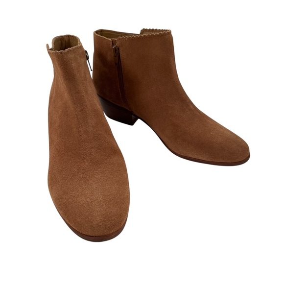 NWT Jack Rodgers Women’s Bailee Cognac Suede Ankle Booties Size 10 - Picture 13 of 15